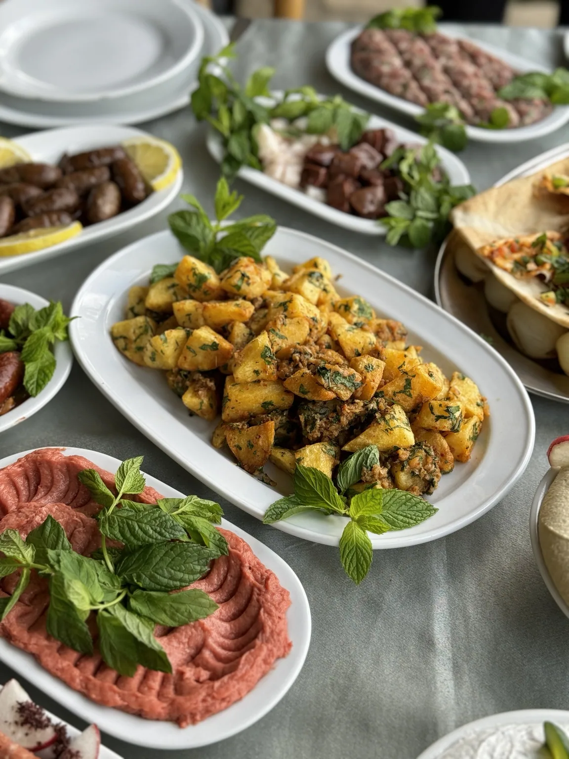 Mezze and traditional dishes
